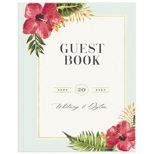 Tropical Bloom Wedding Guest Book
