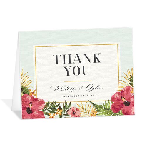 Tropical Bloom Thank You Cards