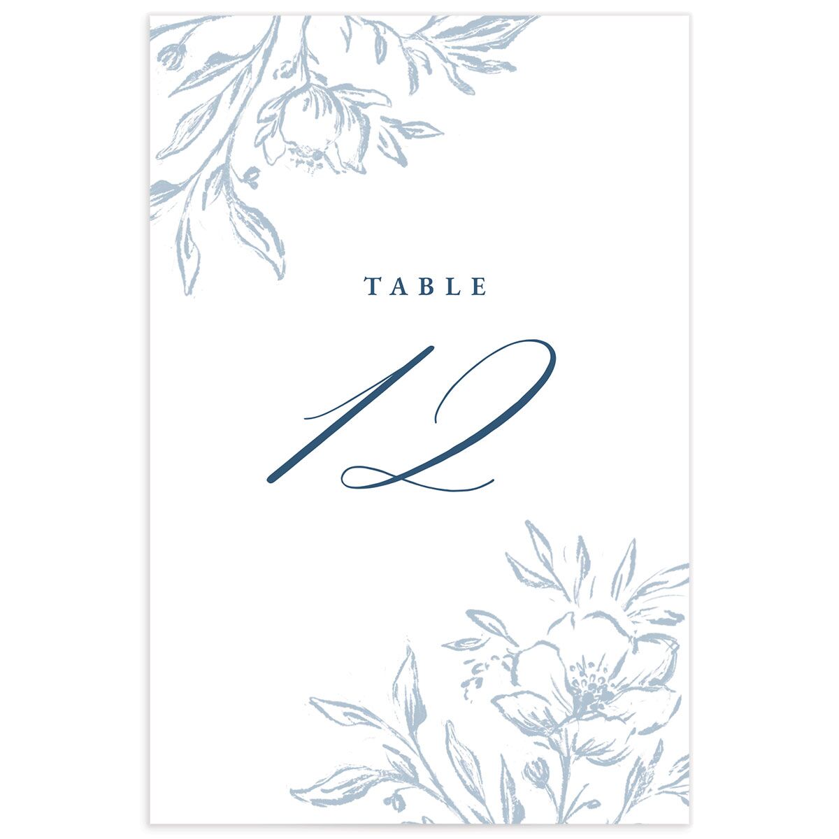Delicate Blooms Table Numbers back in French Blue