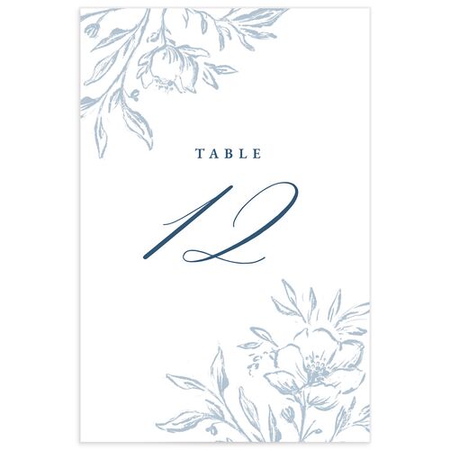 Delicate Blooms Table Numbers