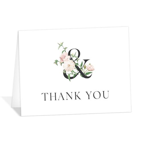 Botanical Ampersand Thank You Cards