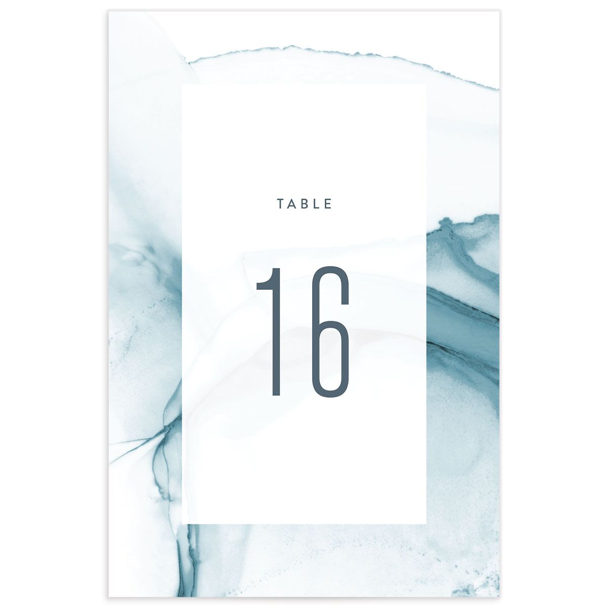 Contemporary Tide Table Numbers front in French Blue