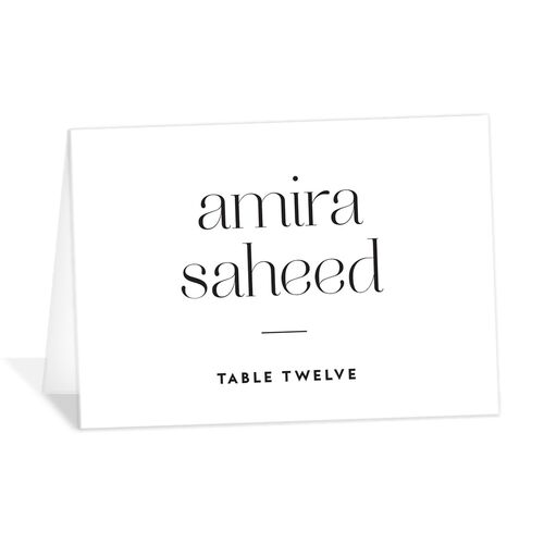 Timeless Minimal Place Cards