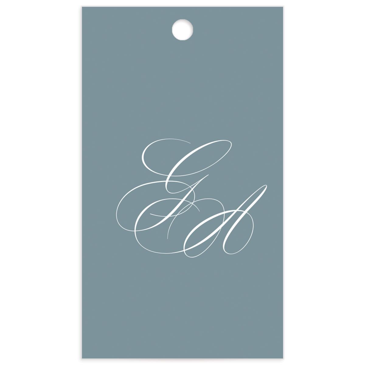 Refined Photograph Favor Gift Tags front in Pure White