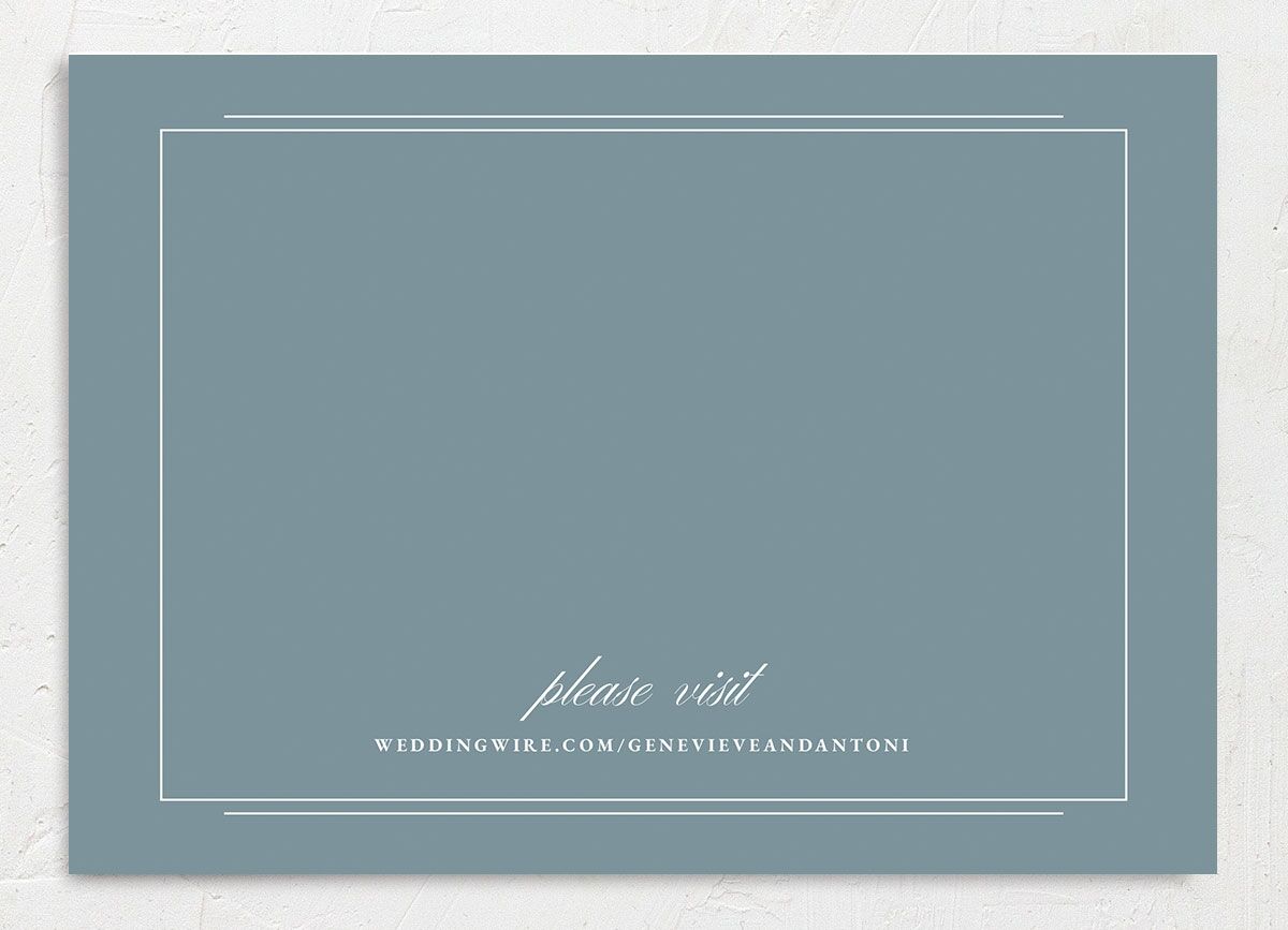Refined Photograph Save the Date Cards back in Pure White
