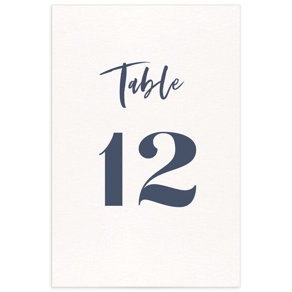 Opulent Marble Table Numbers front in French Blue
