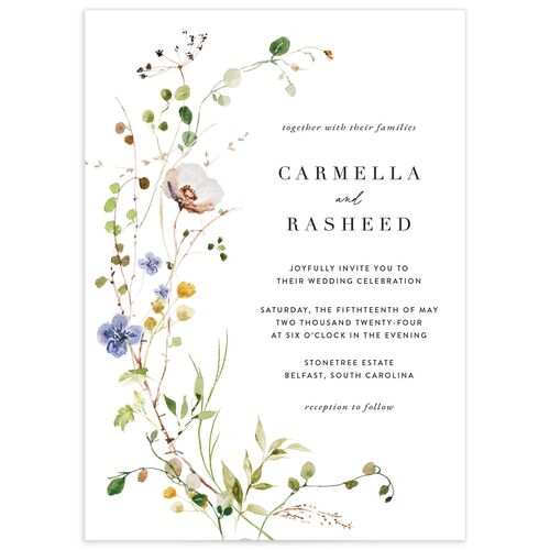 Winding Wildflower Wedding Invitations