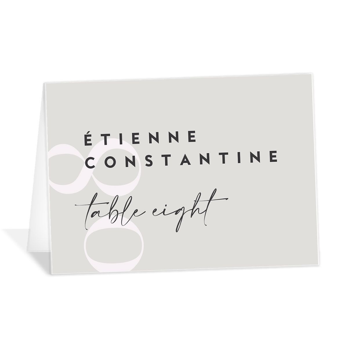 Elegant Contrast Place Cards [object Object] in Grey