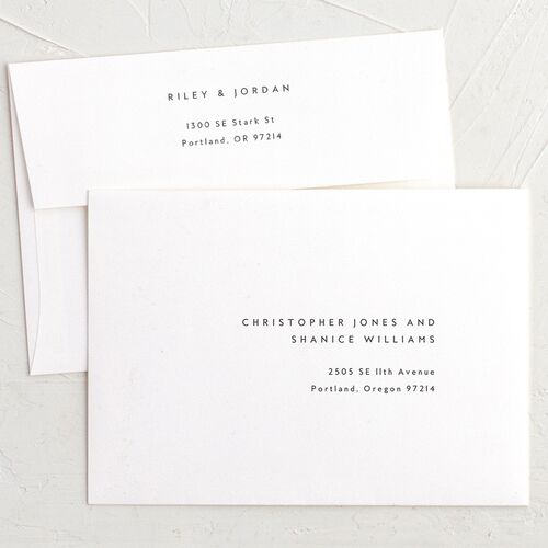 Pearlescent Finish Save The Date Card Envelopes