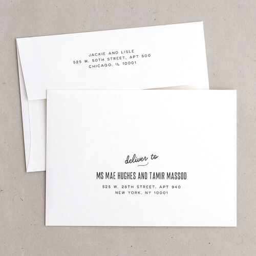 Vintage Lights Wedding Invitation Envelopes