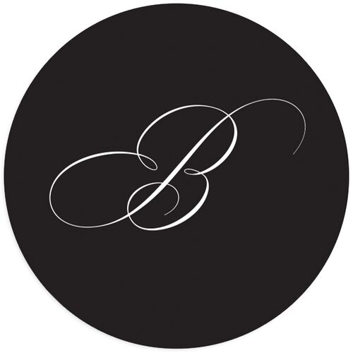 Polished Frame Wedding Stickers - Licorice