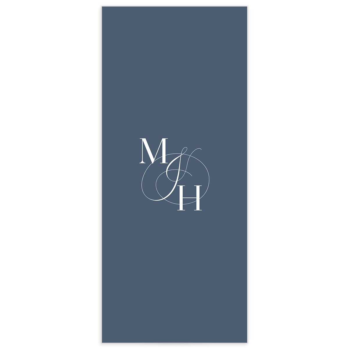 Refined Initials Menus back in French Blue