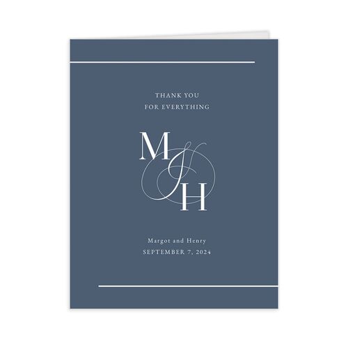 Refined Initials Thank You Cards