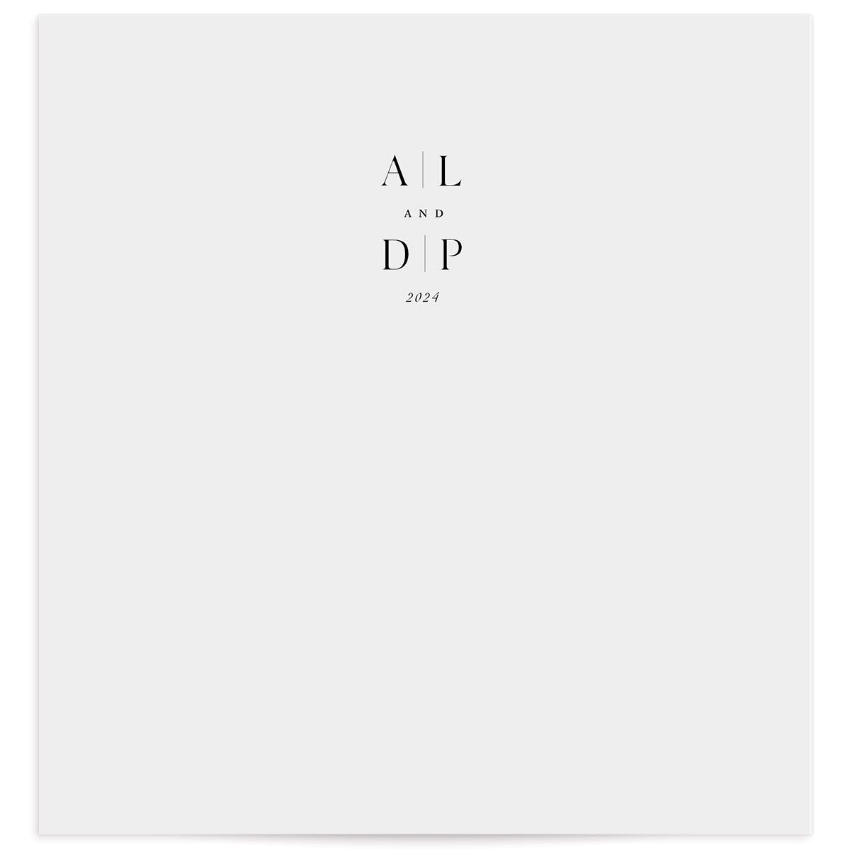 Romantic Lettering Envelope Liners front in Pure White