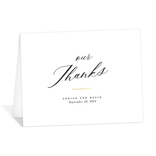 Romantic Lettering Thank You Cards