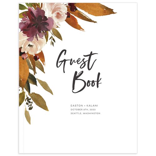 Autumnal Splendor Wedding Guest Book
