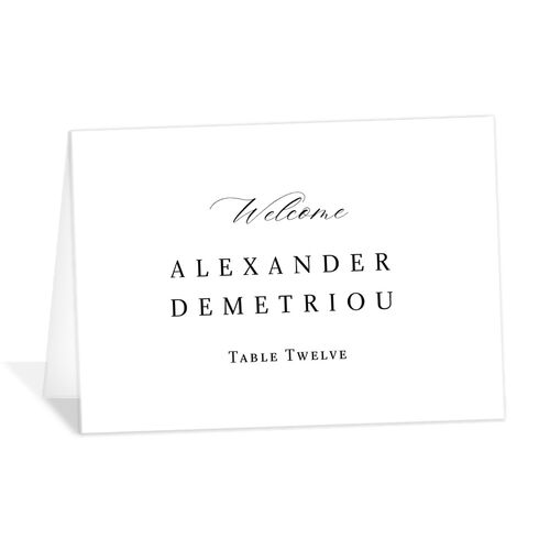 Noble Typography Place Cards