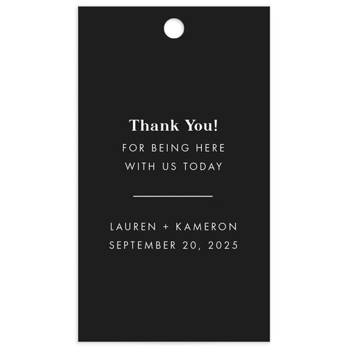 Minimal Oval Favor Gift Tags