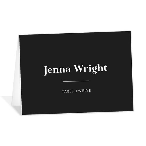 Minimal Oval Place Cards