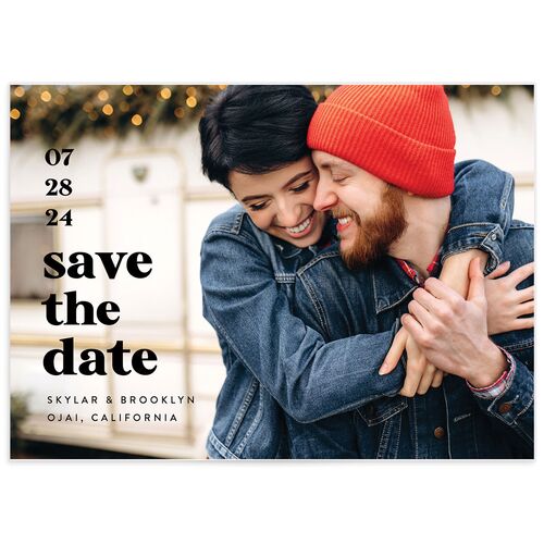 Vintage Bold Save the Date Cards