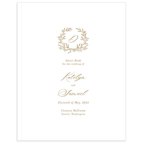 Natural Flourish Wedding Guest Book