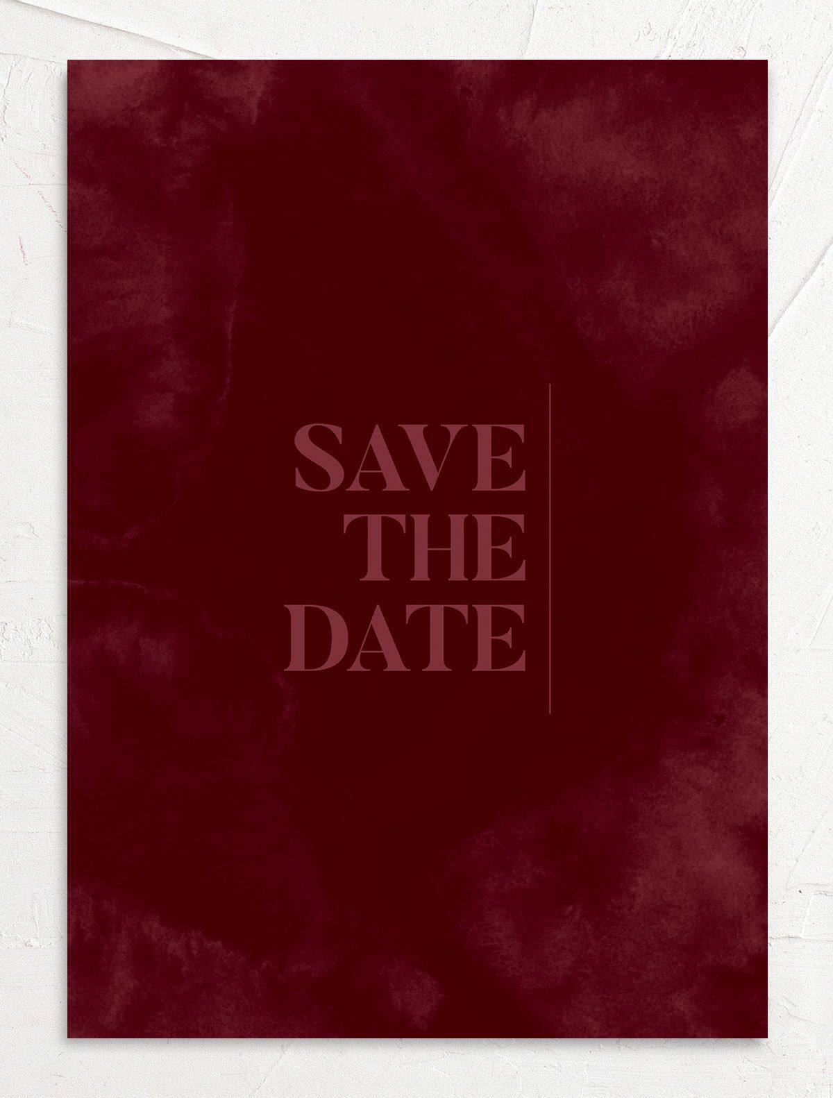 Exquisite Wreath Save the Date Cards back in Rose Pink