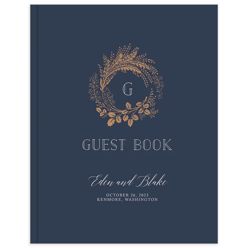 Elegant Botanical Wedding Guest Book