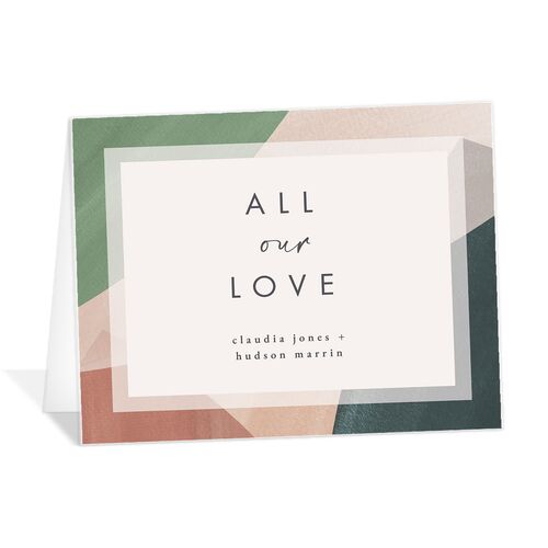 Abstract Geometric Thank You Cards