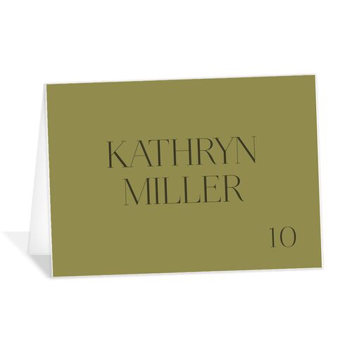 Chic Monogram Place Cards
