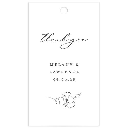 Ornamental Flowers Favor Gift Tags