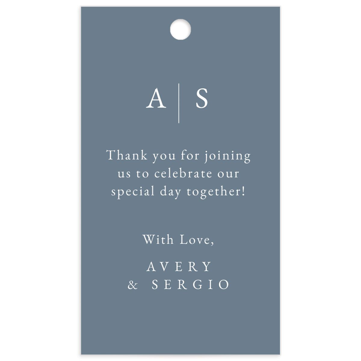 Charming Florals Favor Gift Tags back in French Blue