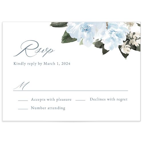 Charming Florals Wedding Response Cards