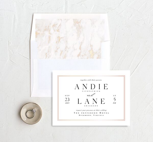 Classic Marble Envelope Liners envelope-and-liner in Pure White