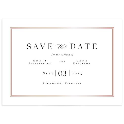 Classic Marble Save the Date Cards