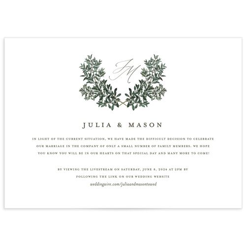 Ornate Leaves Change the Date Cards - Pure White
