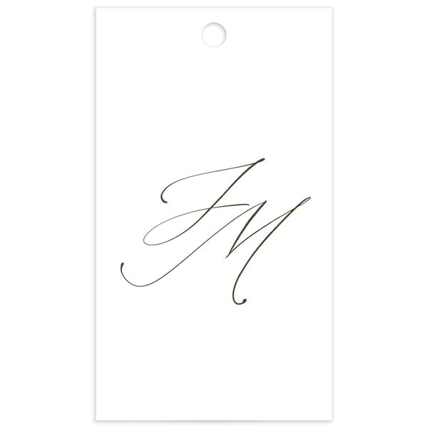Ornate Leaves Favor Gift Tags back in Pure White