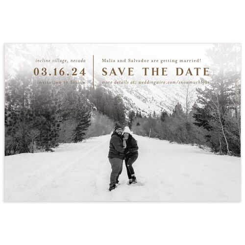 Storybook Mountaintop Save the Date Postcards - Walnut
