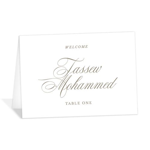 Flowing Script Place Cards - French Blue