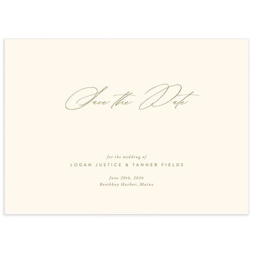 Charming Elegance Save the Date Cards