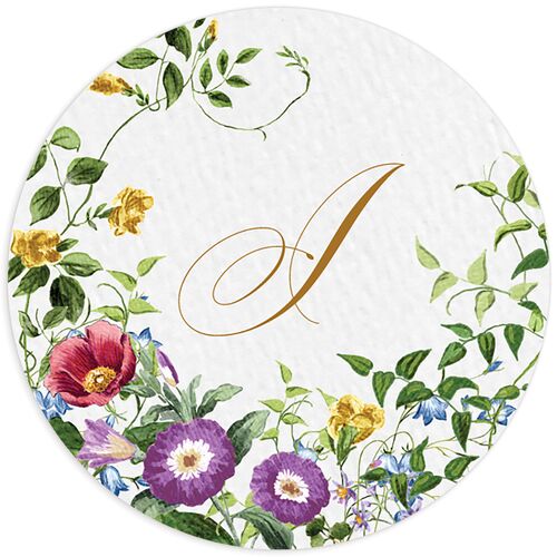 Opulent Garden Wedding Stickers - Scottish Green