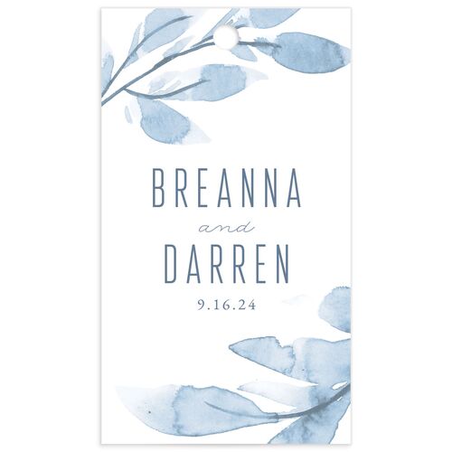 Ethereal Branches Favor Gift Tags - Dusty Blue