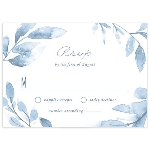 Ethereal Branches Wedding Response Cards - Dusty Blue