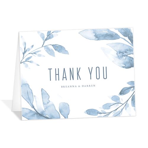 Ethereal Branches Thank You Cards - Dusty Blue