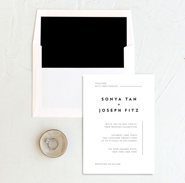 Contemporary Grace Envelope Liners envelope-and-liner in Pure White