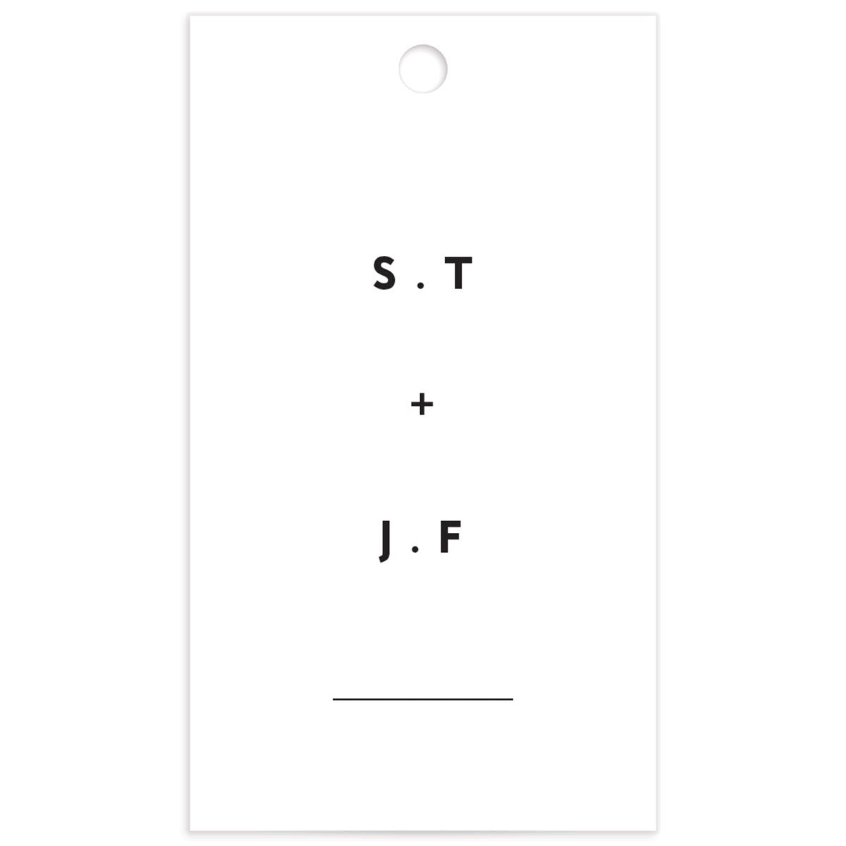 Contemporary Grace Favor Gift Tags back in Pure White