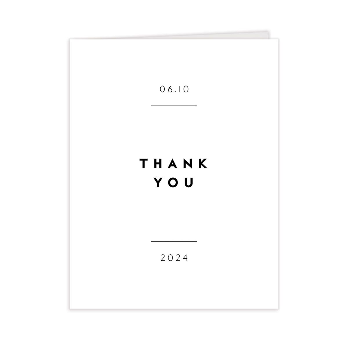 Contemporary Grace Thank You Cards [object Object] in White