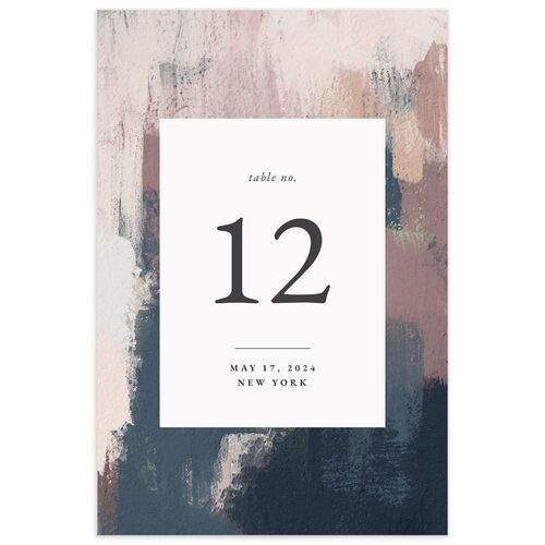 Abstract Canvas Table Numbers
