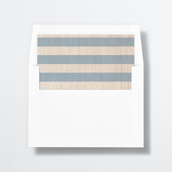 Rustic Seaside Envelope Liners front in French Blue