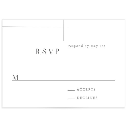 Minimal Lines Wedding Response Cards