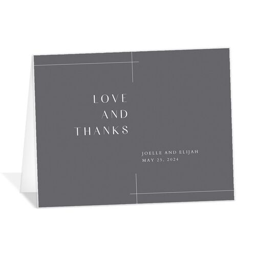 Minimal Lines Thank You Cards